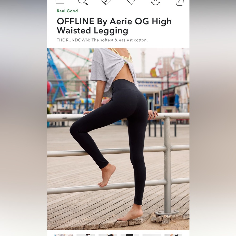 AERIE black leggings NWT
